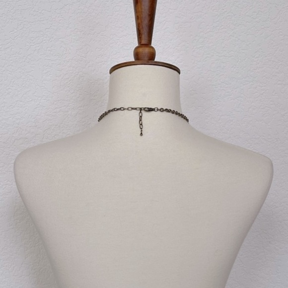 Free People silver and gold gemstone multistrand necklace - Picture 3 of 3